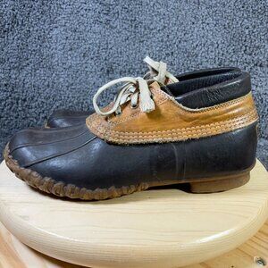 LL Bean Boots Maine Hunting Shoe Men Size 10 Leather Duck Waterproof Made in USA